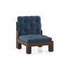 Faria Wooden Sofa (Midnight Indigo Blue)