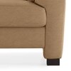 Farina 1 Seater Half Leather Sofa in Camel Colour