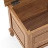 Taahira Blanket Box In Natural Teak Finish