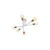 Six Head Sputnik White Mordern Chandelier