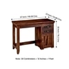 Dayton Sheesham Wood Study Computer Table In Provisional Teak Finish