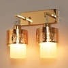 Eliante Modern Wall Lights Mild Steel & Glass Material Gold & White Finish