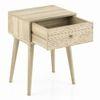 Ivara Solid Wood Side Table in Natural Finish