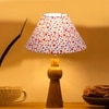 Devansh Multicolor Cotton Table Lamp With  Wood Natural Base (10X18 Inches)-40