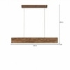 Clara 48 Brown Solid Wood Single Hanging Light