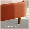 Solara Wave Luxe King Size Bed in velvet With Oak wood Frame & Hydraulic Storage