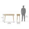 Ivara Solid Wood Console Table in Natural Finish