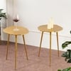 Cosmo Aluminium Side Table in  Finish - Set of 2