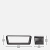 Roset Series Coffee Table Cum Bench In Black