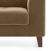 Verona Luxe 1 Seater Fabric Sofa in Fawn Velvet Colour
