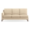 Abbey Sectional Sofa (Colour : Birch Beige, Cushion : Hard, Seater : Right Aligned 3 Seater + Right Aligned Chaise)