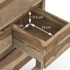 Macallan Solid Wood Bar Cabinet (Honey Oak Finish)