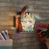 Devansh Solid Wood Electric Wall Light in Brown Colour with Multi Shade Count of 1 Light
