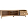 Scandinavian Loftus TV Cabinet Natural Wood Finish