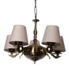 Devansh Wood Wall Mounted Lamp With Off-White Cotton Shade