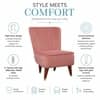 Jane Velvet Accent Chair in Blush Pink