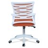 Iinea Mid Back Ergonomic Chair in Orange Colour