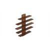 Caselle Engineered Wood Display Wall Shelf in Brown Maple