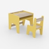Topolino Toddler Activity Table & Chair in Yellow