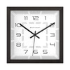 Square Modern Wooden Wall Clock with Graphic Dial Design