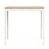 Holven 4 Seater Square Dining Table European oak & white