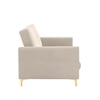 Gilud 3 Seater Click-Clack Sofa cum Bed  in Cream Colour