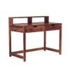 Alan Sheesham Wood  Study Table In Teak Finish