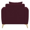 Daraco Velvet 1 Seater sofa in Red wine Color