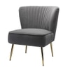 Beato Fabric Accent Chair in Grey Colour