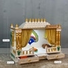 D'Dass White Sheesham and Mdf Wooden Temple For Pooja In Home and Office