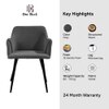 Hanner Metal Accent Chair in Grey Colour