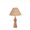 Devansh Beige Jute Table Lamp With  Wood Natural Base(10X18 Inches)-34