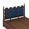 Heritage Sheesham Wood Queen Size Bed With Hydraulic Storage in Provincial Teak Finish