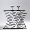 Handicrafts Town Black Wire Nesting Tables Set Of 3