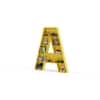 Abracadabra Engineered Wood  Bookshelf in Yellow Finish