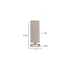 Rudy White Jute table lamp with White Brushed wood base
