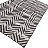 Jaipur Rugs Soft Interlocking Geometric Wool Dhurrie Rug White 5x8 ft