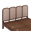 Aaram Solid Wood Non Storage King Size Bed in Provincial Teak Finish
