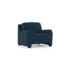 Farina Premium 1 Seater Fabric Sofa in Indigo Blue Colour
