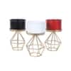 Diamond Metal Planter Set Of 3 In Multicolor Colour