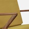 Zesta Solid Wood Accent Chair in Yellow Colour