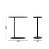 Metalsmith Iron Laptop Side Table – Black Finish