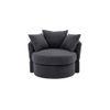 Cloro Velvet Accent Chair in Dark Grey Colour