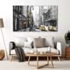 The Castle Decor Abstract Retro City Wall Art Set of 5 27x48 Inch