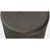 Iris Solid Wood Pouffee Stool in Grey Velvet Fabric