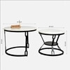 Modern Black Coffee Table With Metal Frame