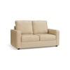 Apollo Compact High Back 2 Seater  Fabric Sofa In Pearl Colour