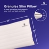Granules Quilted Slim Pillow for Neck Support 27 X 18 Inches
