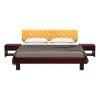Sullivan Solid Wood King Size Non Storage Bed In Walnut Finish