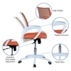 Naamikoa Mid Back Ergonomic Chair in Orange Colour
